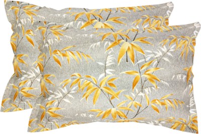 sagun Floral Pillows Cover(Pack of 2, 45 cm*65 cm, Orange)