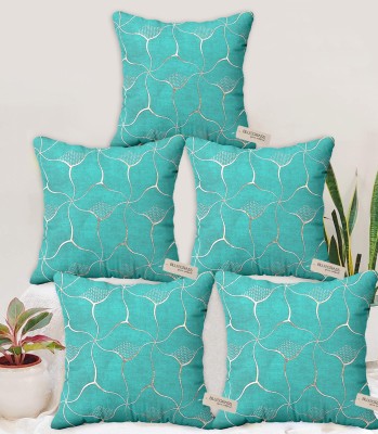 Bluegrass Velvet Cushions & Pillows Cover(Pack of 5, 50 cm*50 cm, Green)