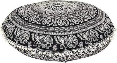 Art World Cotton Cushions & Pillows Cover(81 cm*81 cm, Black)