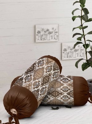 Real Desi Chenille Bolsters Cover(Pack of 2, 60 cm*40 cm, Brown)