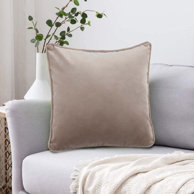AMITRA Plain Cushions Cover(55 cm*55 cm, Beige)
