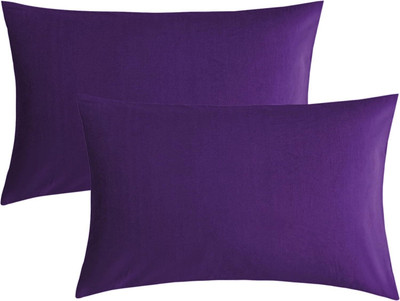 SAFHOME Cotton Pillows Cover(50.8 cm*91.44 cm, Pack of 2, Purple)