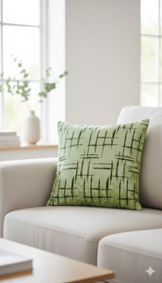 Casanest Velvet Cushions Cover(41 cm*41 cm, Pack of 5, Green)