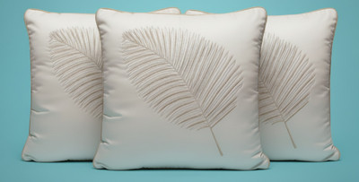 Vornexa Velvet Cushions & Pillows Cover(40 cm*40 cm, Pack of 3, White)