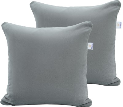 MY ARMOR Velvet Cushions Cover(Pack of 2, 12 cm*12 cm, Grey)