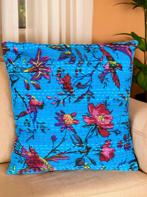 yashree Cotton Cushions & Pillows Cover(40 cm*40 cm, Pack of 2, Blue)