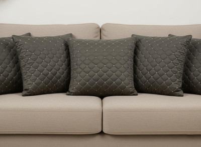 vjk fab Velvet Cushions Cover(40 cm*40 cm, Pack of 5, Brown)