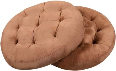 Slatters Be Royal Store Plain Cushions & Pillows Cover(Pack of 2, 50.8 cm*50.8 cm, Brown)