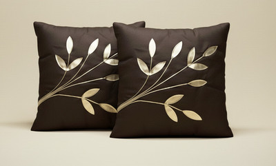 Vornexa Velvet Cushions Cover(Pack of 2, 40 cm*40 cm, Brown)