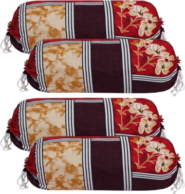 KUBER INDUSTRIES Cotton Bolsters Cover(Pack of 4, 41 cm*81 cm, Multicolor)