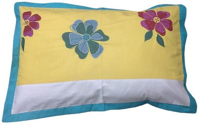 Hugs N Rugs Cotton Pillows Cover(40 cm*60 cm, Multicolor)