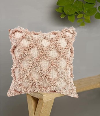 SAJAVAT HOME Cotton Cushions Cover(45 cm*45 cm, Pink)