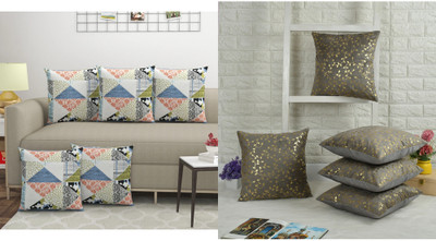 balko Velvet Cushions Cover(40.64 cm*40.64 cm, Pack of 10, Multicolor)