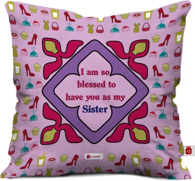 Indigifts Satin Cushions Cover(40 cm*40 cm, Purple)