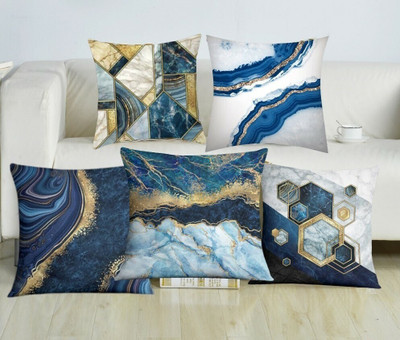 LAPHINO Jute Cushions Cover(40 cm*40 cm, Pack of 5, Multicolor)