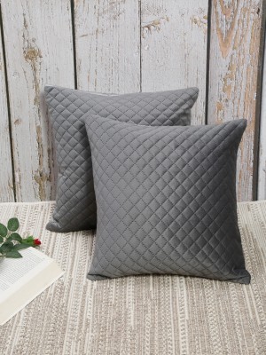 Flipkart SmartBuy Velvet Cushions Cover(Pack of 2, 40 cm*40 cm, Grey)