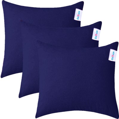 DARAN Plain Cushions Cover(Pack of 3, 60.96 cm*60.96 cm, Blue)
