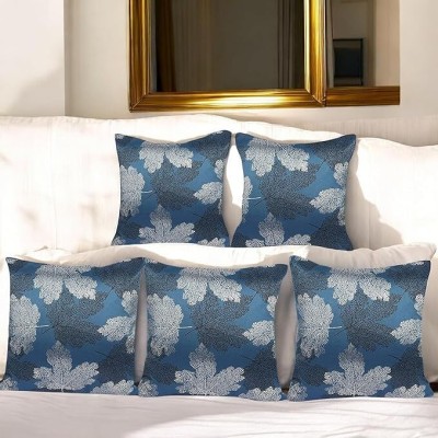 Casanest Velvet Cushions Cover(Pack of 5, 31 cm*31 cm, Blue)