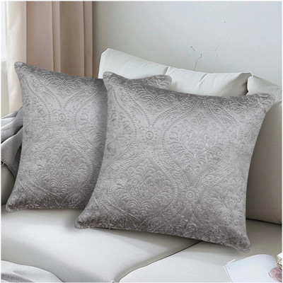 Rathoretex Velvet Cushions Cover(60.96 cm*60.96 cm, Pack of 2, Grey)