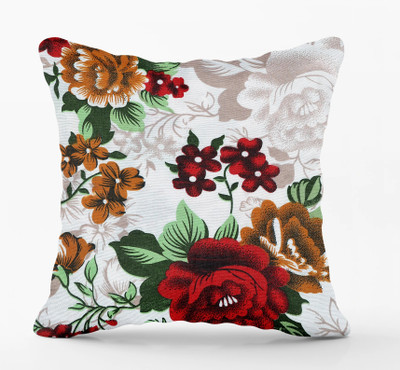 RRcrafts Polyester Cushions Cover(40.6 cm*40.6 cm, Red)