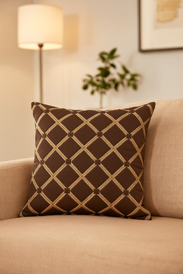 Yug Enterprises Velvet Cushions & Pillows Cover(40 cm*40 cm, Brown)