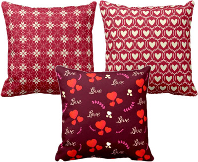 TheYaYaCafe Canvas Cushions Cover(30.48 cm*30.48 cm, Pack of 3, Multicolor)