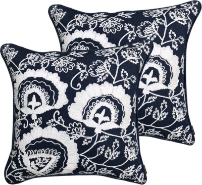 shades of life Embroidered Cushions & Pillows Cover(Pack of 2, 23.5 cm*24.5 cm, Multicolor)