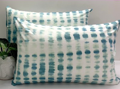 Sleepy Threads Abstract Pillows Cover(Pack of 2, 45 cm*67.5 cm, Blue)