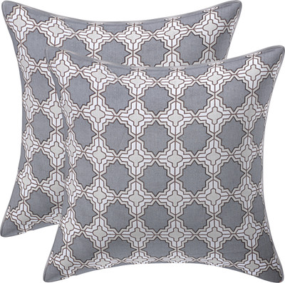 Texstylers Cotton Cushions Cover(50.8 cm*50.8 cm, Pack of 3, Brown)