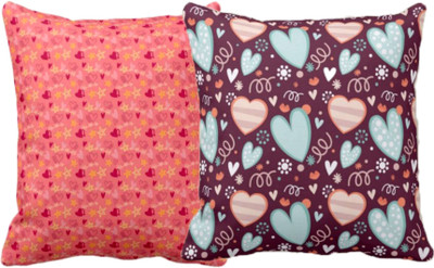 TheYaYaCafe Canvas Cushions Cover(30.48 cm*30.48 cm, Pack of 2, Multicolor)