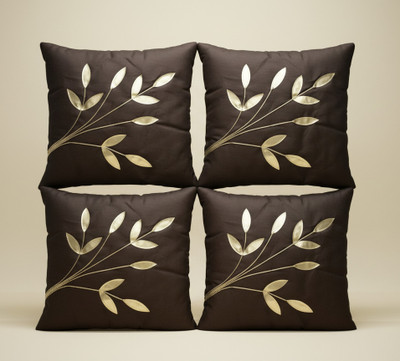 Vornexa Velvet Cushions Cover(40 cm*40 cm, Pack of 4, Brown)