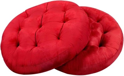 Slatters Be Royal Store Plain Cushions & Pillows Cover(Pack of 2, 50.8 cm*50.8 cm, Red)
