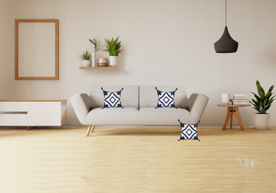 dithreadedcraft Cotton Cushions & Pillows Cover(40 cm*40 cm, Pack of 3, Dark Green)