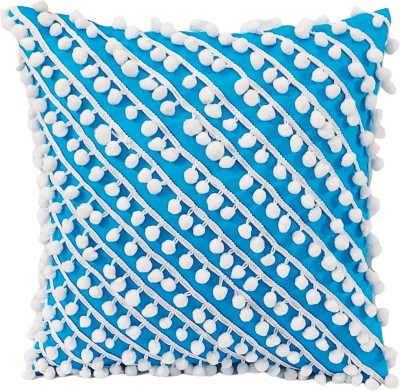 Throwpillow Polyester Cushions & Pillows Cover(45.72 cm*45.72 cm, Blue, White)