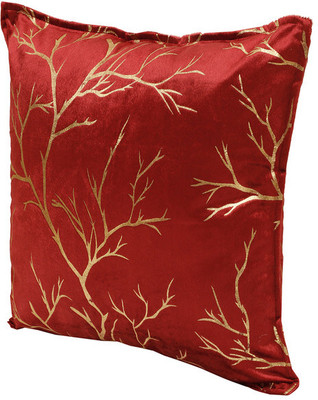 THE CONVERSION Velvet Cushions Cover(Pack of 2, 40 cm*40 cm, Maroon)