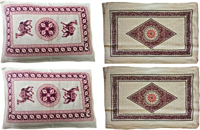 Malani Print Cotton Pillows Cover(Pack of 4, 40 cm*60 cm, Multicolor)