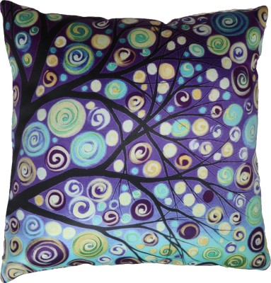 The Home Talk Polyester Cushions Cover(40 cm*40 cm, Blue)