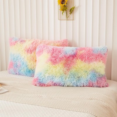 cosmiQcart Self Design Pillows Cover(Pack of 2, 40 cm*66 cm, Multicolor)