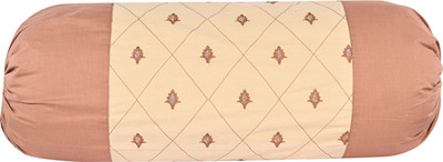 VHC Cotton Bolsters Cover(38 cm*71 cm, Pack of 2, Beige, Brown)
