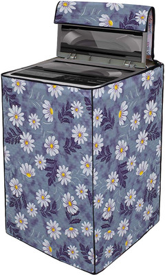 Glory Care Top Loading Washing Machine  Cover(Width: 58.42 cm, Blue & White)