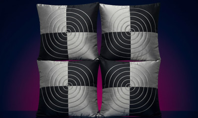 KARNAI Velvet Cushions & Pillows Cover(40 cm*40 cm, Pack of 4, Multicolor)