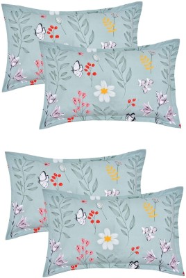 CHHILAKIYA Cotton Pillows Cover(Pack of 4, 48 cm*76 cm, Light Blue)