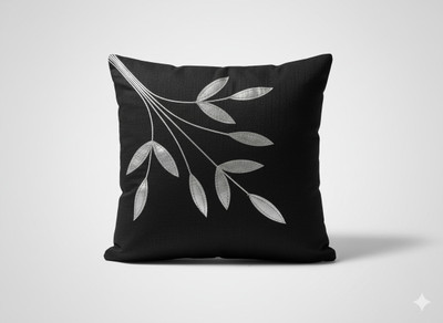 Vornexa Velvet Cushions Cover(Pack of 3, 40 cm*40 cm, Black)