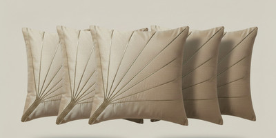 Vornexa Velvet Cushions & Pillows Cover(40 cm*40 cm, Pack of 5, Gold)