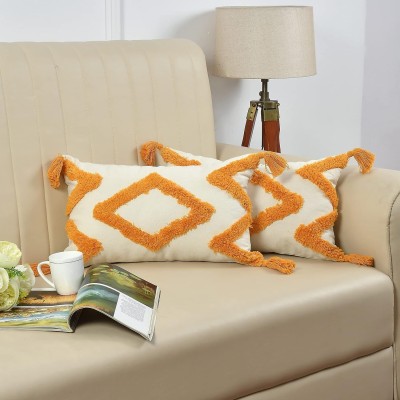Dolce Casa Geometric Pillows Cover(Pack of 5, 30 cm*50 cm, Yellow)