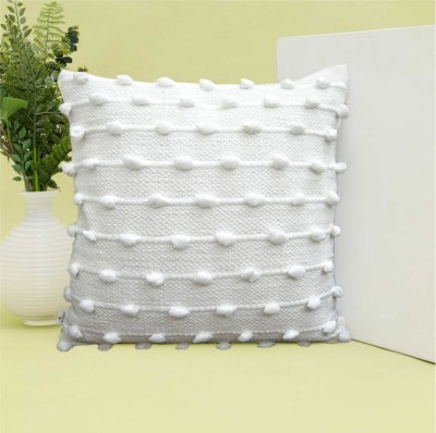 GND WORLD Cotton Cushions Cover(Pack of 2, 45 cm*45 cm, White)