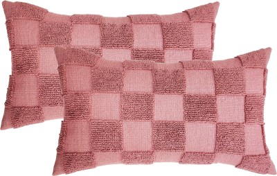 AMITRA Cotton Cushions & Pillows Cover(Pack of 2, 36 cm*60 cm, Maroon)