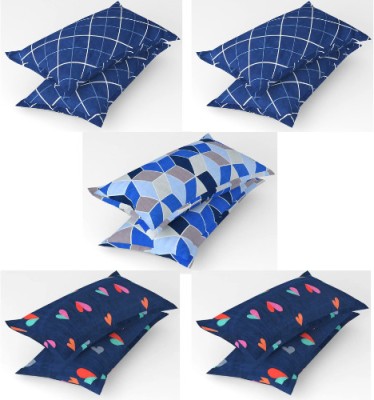 PKSM Creation 3D Printed Pillows Cover(Pack of 10, 71 cm*45 cm, Blue)