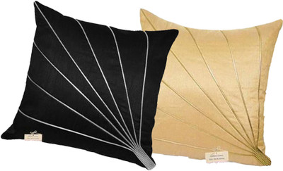 VELORA Silk Cushions & Pillows Cover(40 cm*40 cm, Pack of 2, Multicolor)