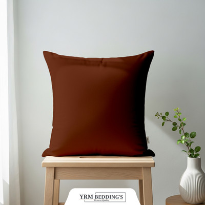 YRM Microfiber Cushions Cover(60.96 cm*60.96 cm, Brown)